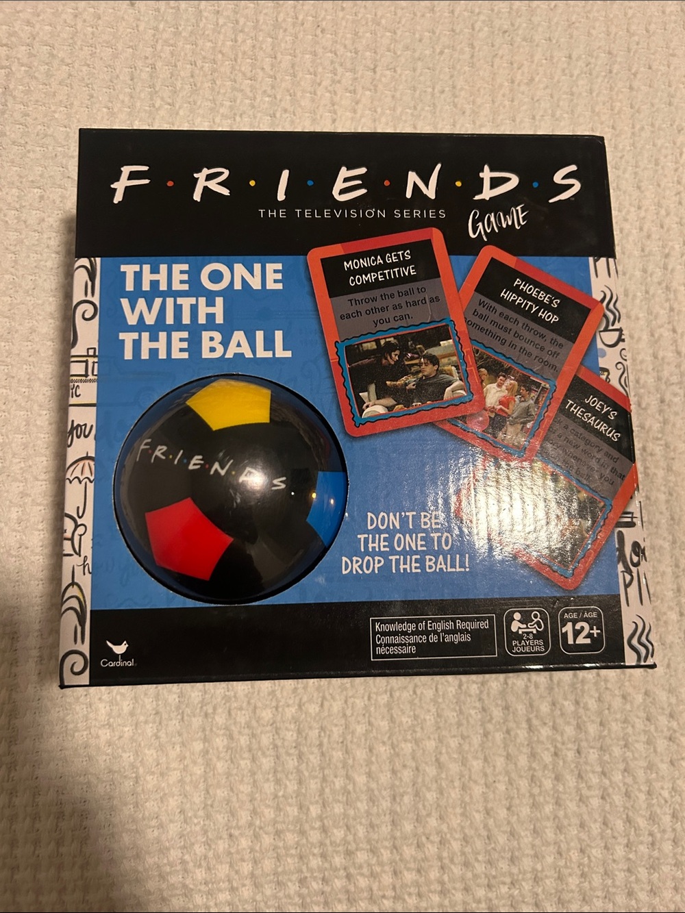 FRIENDS The One With The Ball Game - Black with Red Yellow Blue Panels